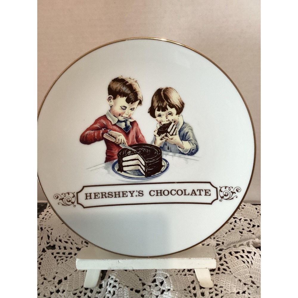 Vintage Collectible 1980 Hershey's‎ Chocolate Plate 8" Diameter